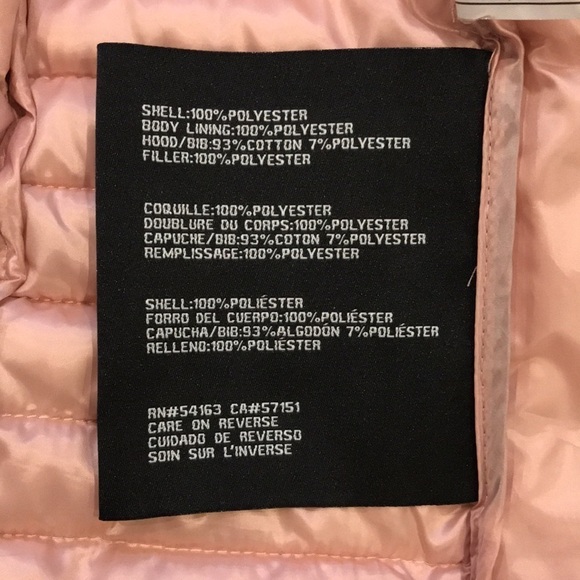 GUESS Pink Lightweight Hooded Puffer Jacket Size Small - Picture 10 of 13